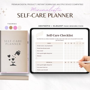 Self-Care Planner Printable | Mental Health Journal | Wellness Tracker | Daily Reflection Pages | Digital Download PDF
