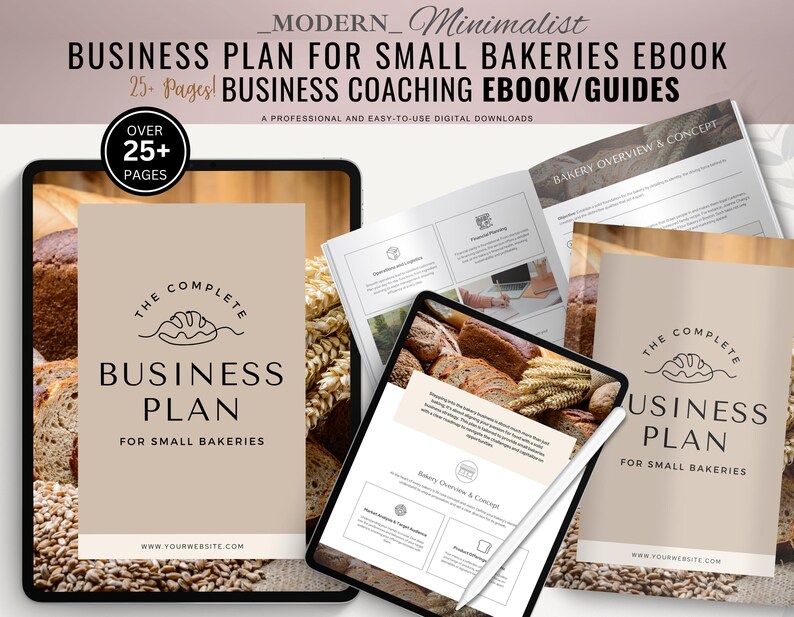 Small Bakery Business Plan, Bakery Startup Ebook, Business Guide for ...