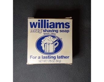 Williams Mug Shaving Soap Bar For a Lasting Lather 1 3/4 oz New Old Stock