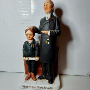 Vintage 1979 Norman Rockwell Schoolmaster Figurine Dave Grossman Design Japan