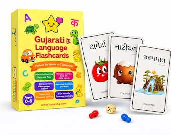 Gujarati Language Flashcards for Kids | Fun Way to Learn Gujarati Alphabet & Words