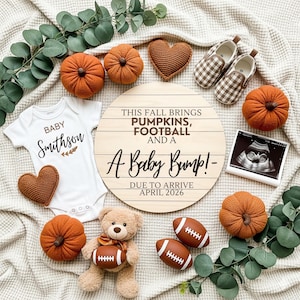 Fall Pregnancy Announcement Digital Baby Announcement Autumn Gender Neutral Reveal Girl Gender Reveal Boy Social Media Reveal Fall Pumpkin