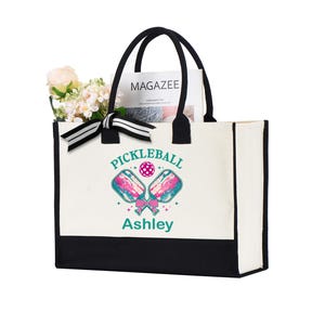 Personalized Pickleball Tote Bag: Gift for Pickleball Lover