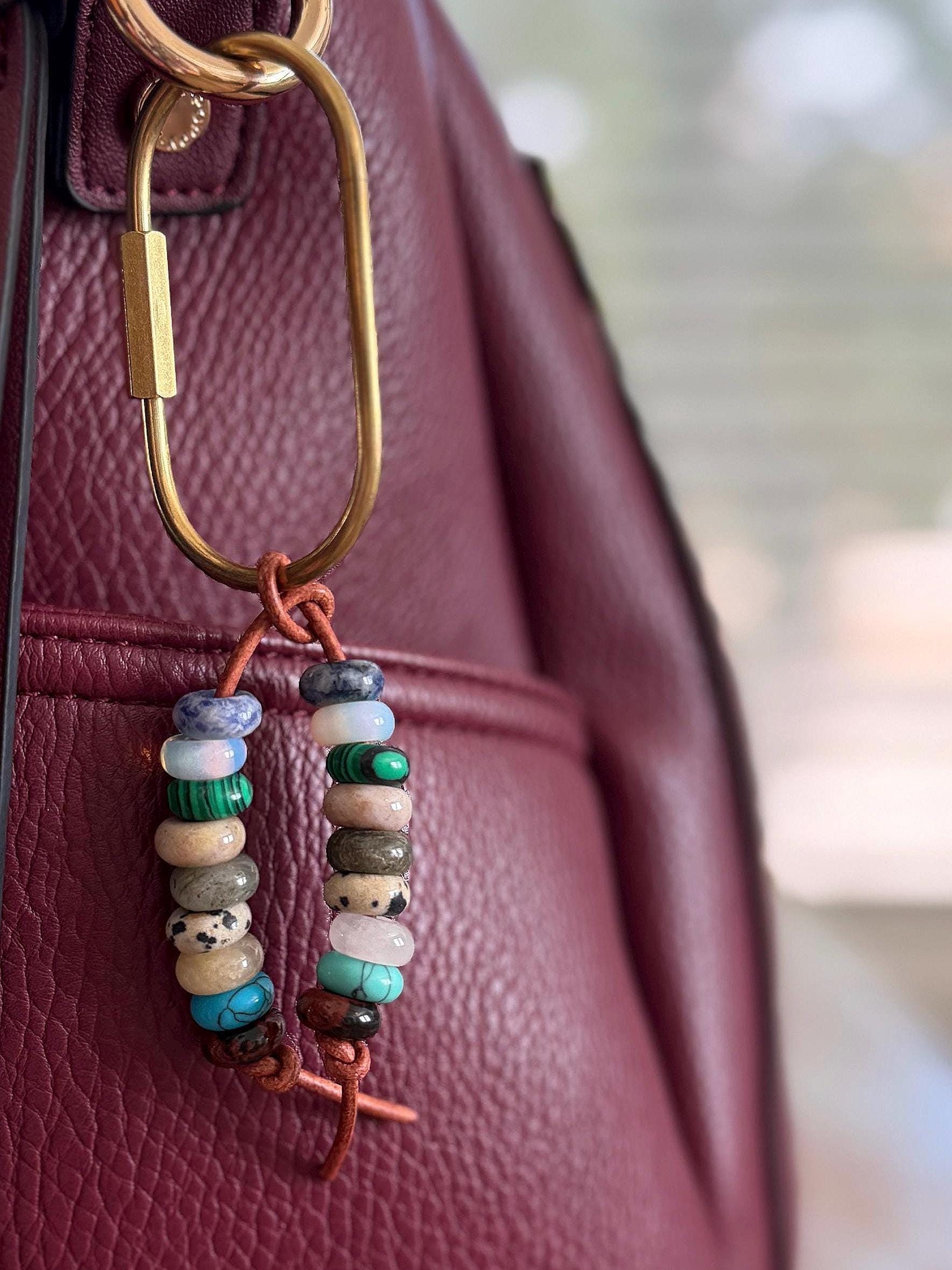 Rainbow Pop Bead Bag Charm