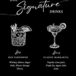 Customizable Bar Menu Template – Modern & Minimalist