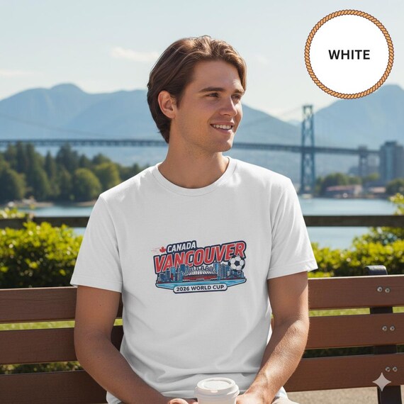 Vancouver 2026 World Cup T-Shirt, Bold Canadian Soccer Shirt, Canada Sports Fan Gift Apparel, Holiday Unisex Merch For Christmas Soccer Fans