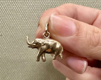 Vintage 10k Elefant Charm Anhänger - Nachlassstück