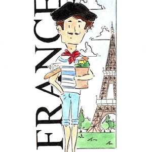 Watercolor Illustrations France