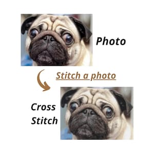 Custom Cross Stitch Pattern from Your Photo | Personalized Embroidery PDF | Portrait, Pet, Landscape | Made to Order