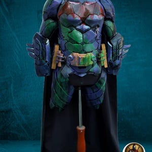 Fanmade vandalized Bat armour arkham version