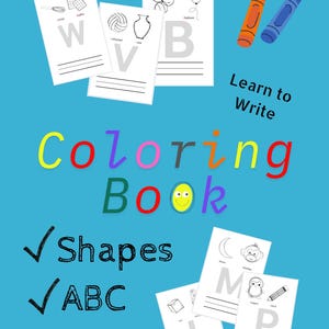 Learn to Write Coloring Book