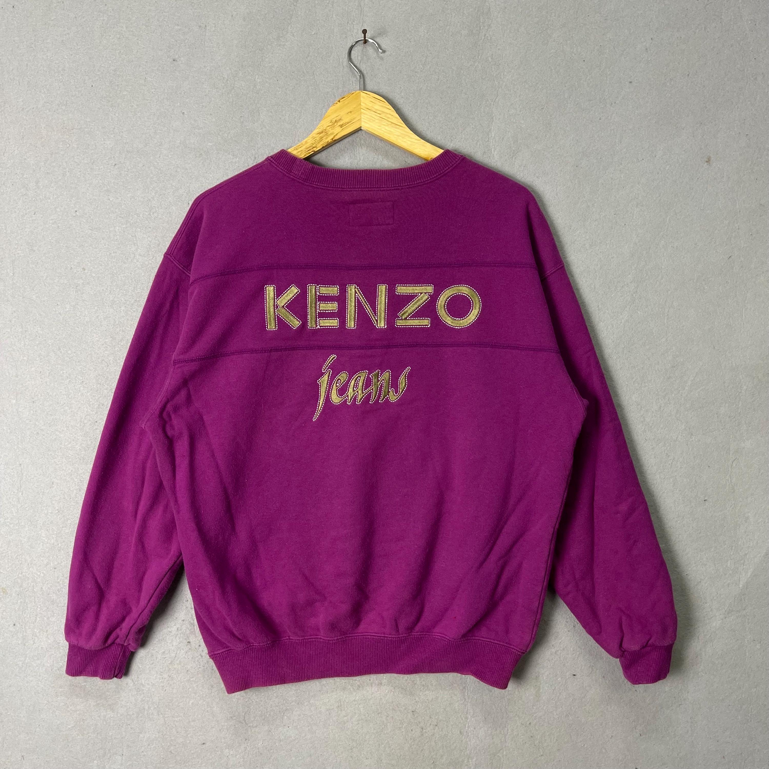 Late 1990s Kenzo Jeans Logo Crewneck Sweatshirt (c.1997–1999) - Etsy