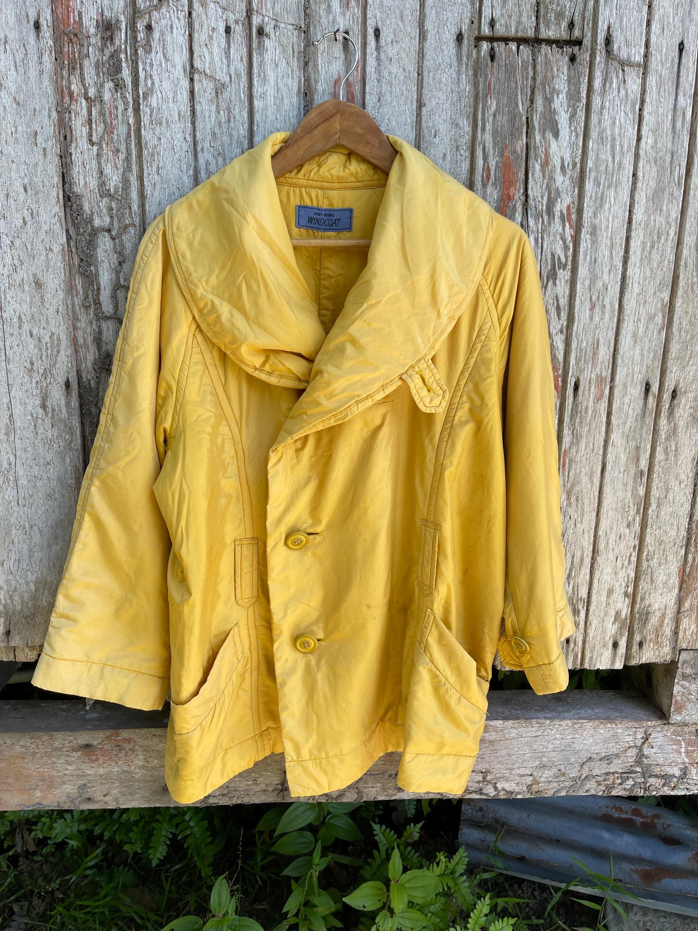 Vintage Issey Miyake WINDCOAT Yellow Oversized Jacket – Circa Late