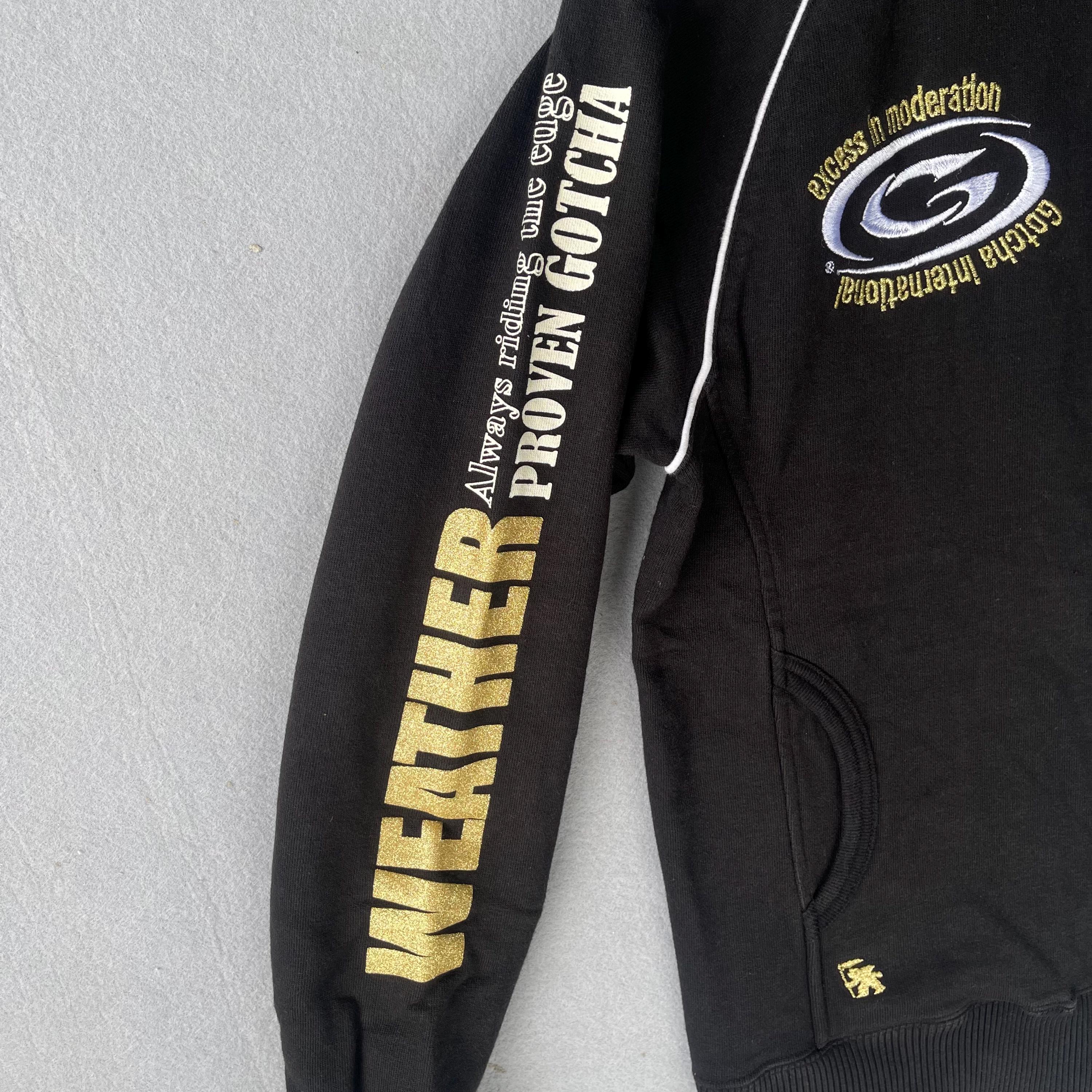 Vintage Y2K Gotcha Graphic Full-zip Hoodie Black Streetwear - Etsy