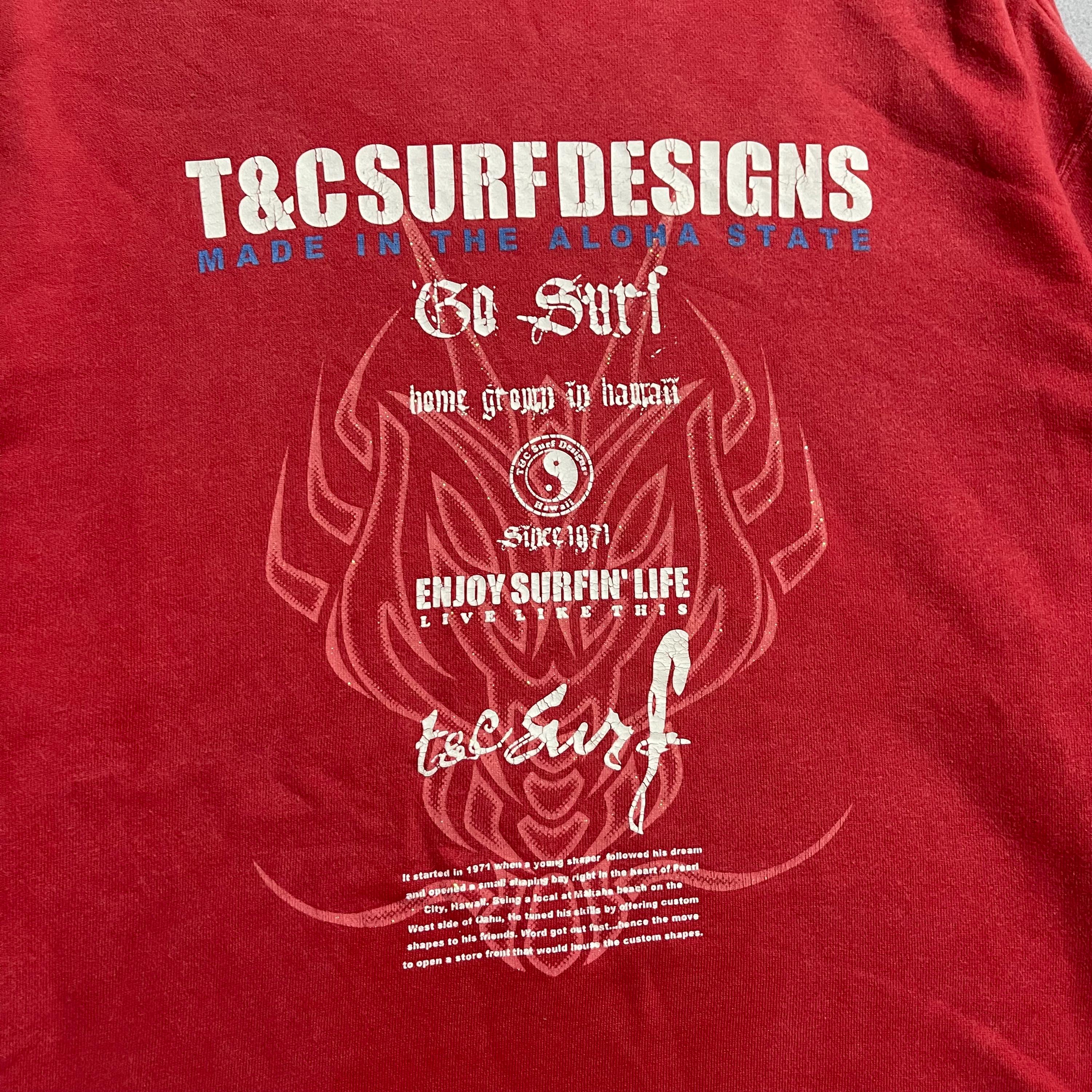 Vintage T&C Surf Designs Sweatshirt, Dragon Graphic Pullover (size