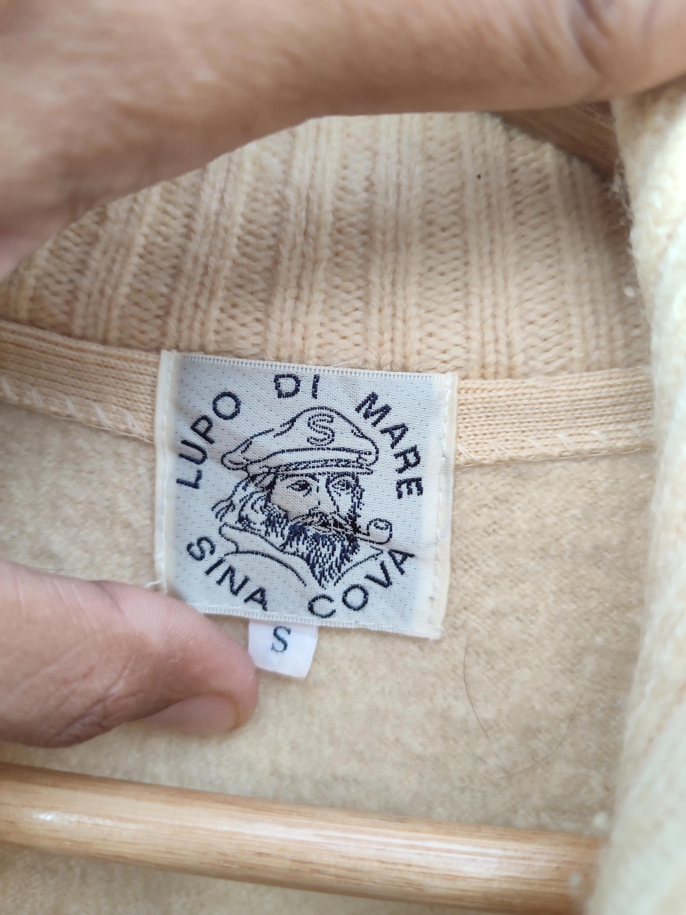 Vintage Lupo Di Mare Sina Cova Zip-up Wool Sweater – Made in Japan