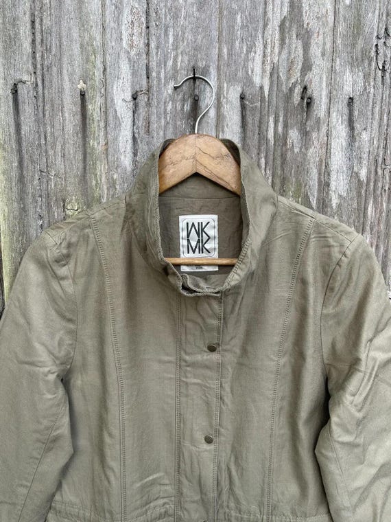 Vintage Michel Klein WKMK Paris Designer Utility Coat – Minimalist 