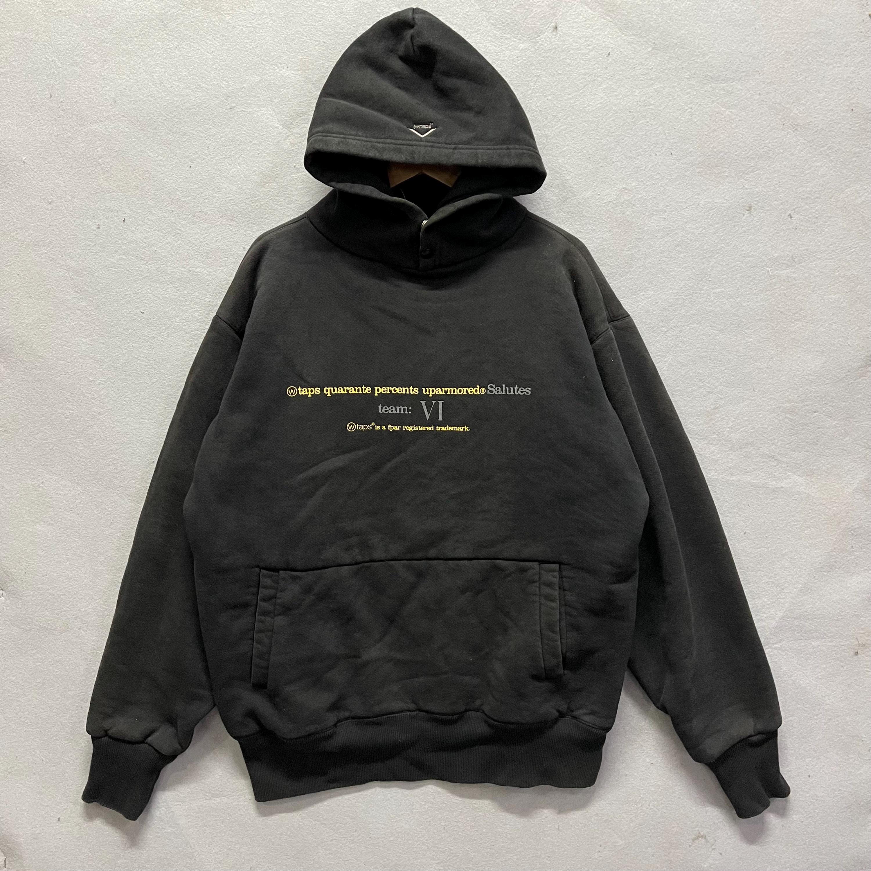 【最終値下げ】wtaps INGREDIENTS / HOODY WTAPS 40% up Armored “team VI Salutes” Vintage Black Hoodie