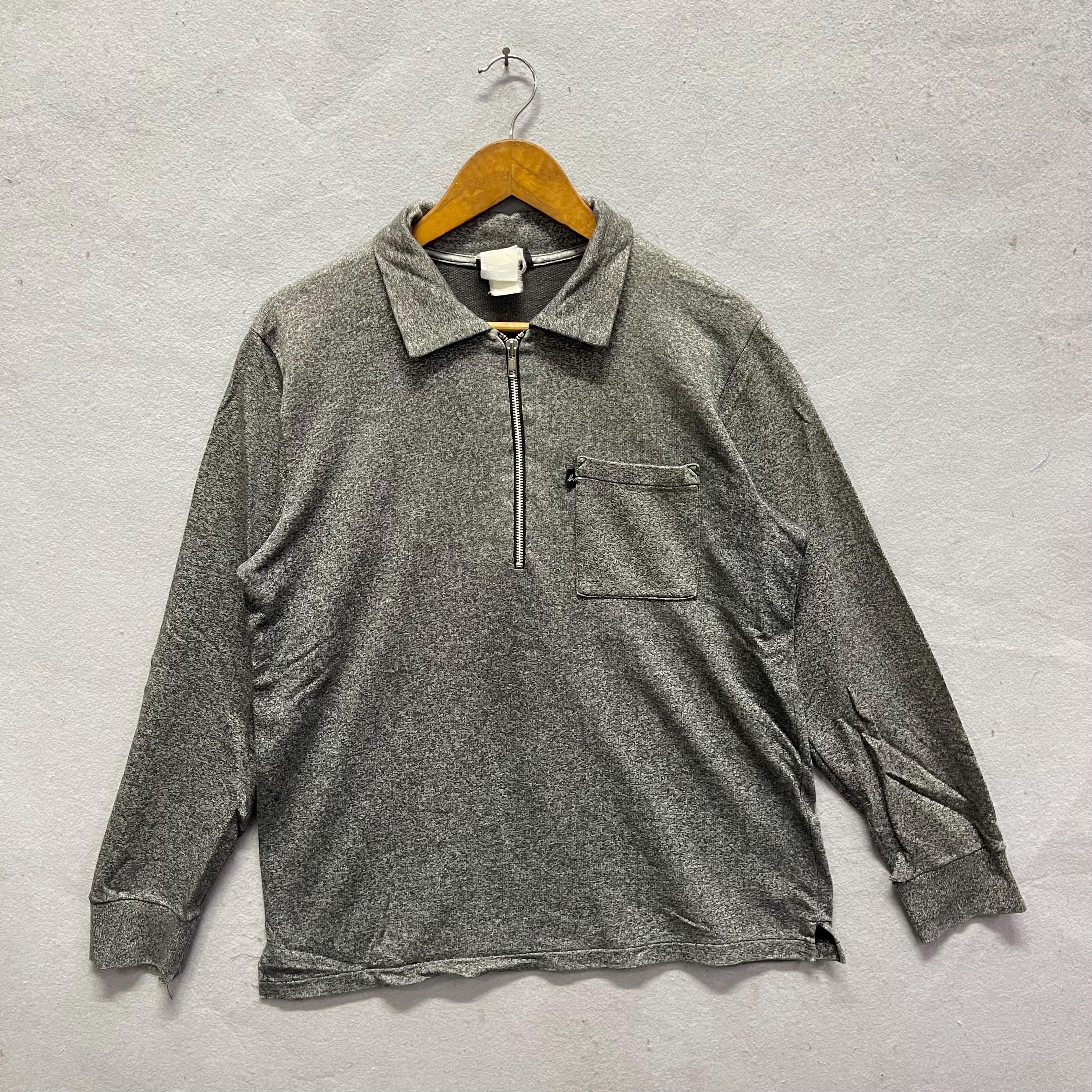 Vintage Agnès B. Homme Quarter Zip Sweatshirt – Minimal Parisian