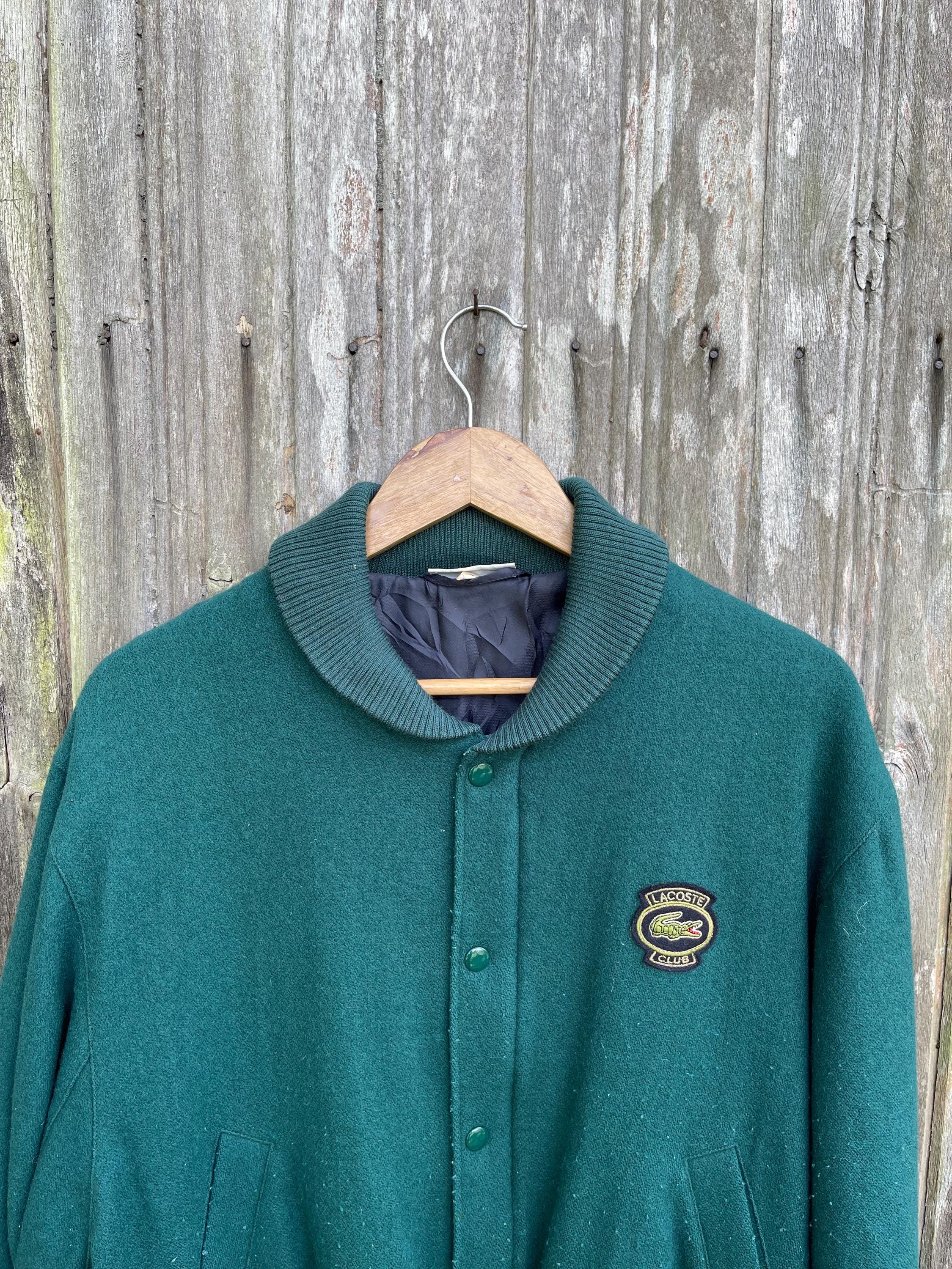 Vintage Chemise Lacoste Wool Blend Snap Bomber Cardigan – Japan