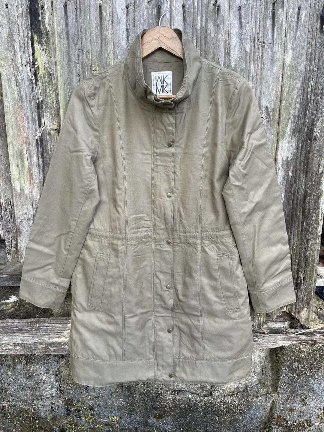Vintage Michel Klein WKMK Paris Designer Utility Coat – Minimalist 
