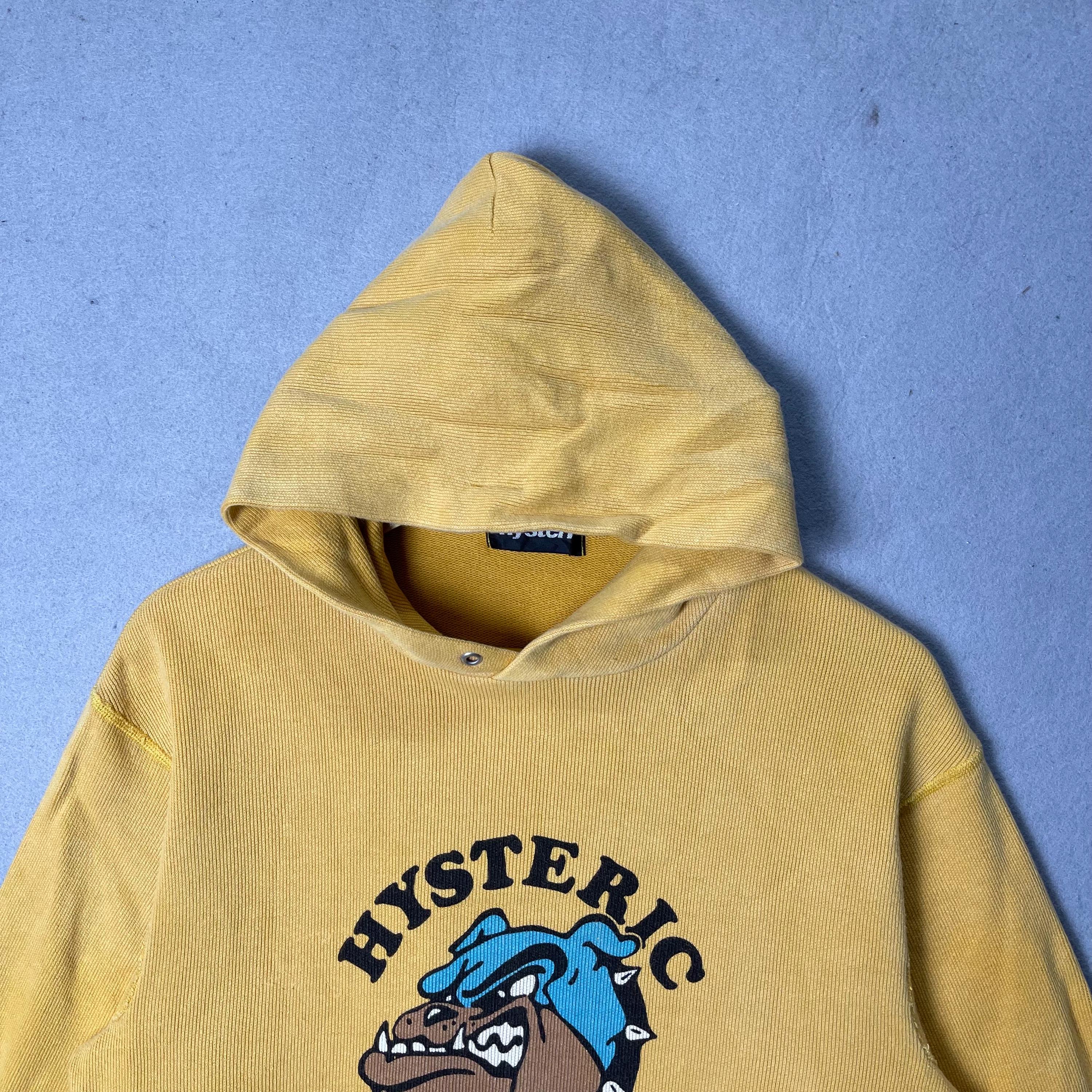 Vintage Hysteric Glamour Hysteric Bulldog Graphic Hoodie Yellow - Etsy