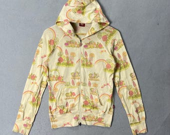 Hysteric Glamour All-over Print Zip Hoodie Cream (free Size