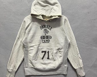 Vintage Champion Reverse Weave Pawnee Camp Hoodie – Grey (M)