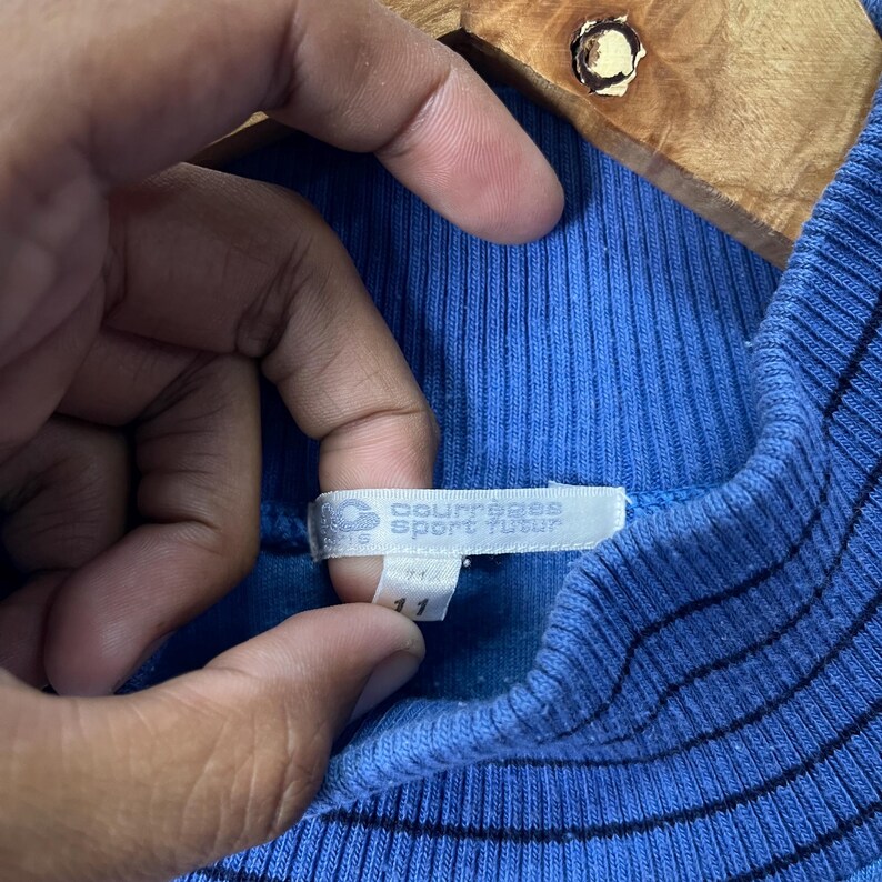 Sudadera de cuello alto Courrèges Sport Futur – Fabricada en Japón imagen 7