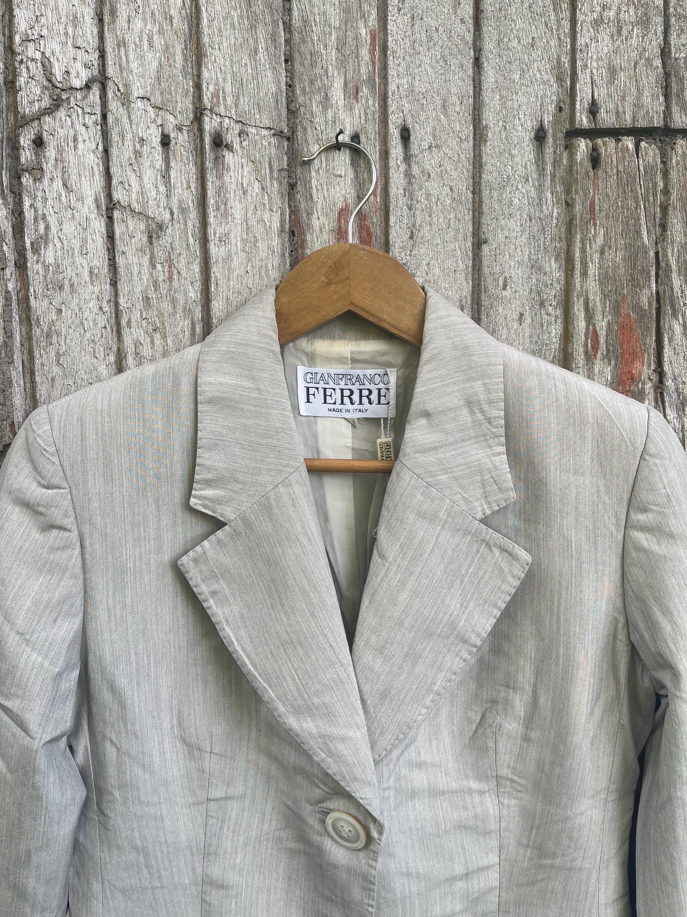 Gianfranco Ferré Vintage Italian Linen Blazer (90s) - Etsy