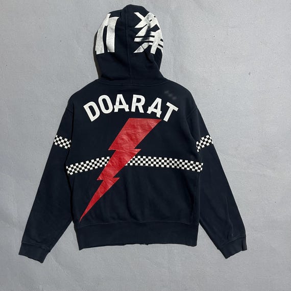 Vintage Doarat Graphic Zip Hoodie: 2000s Japanese Streetwear - Etsy