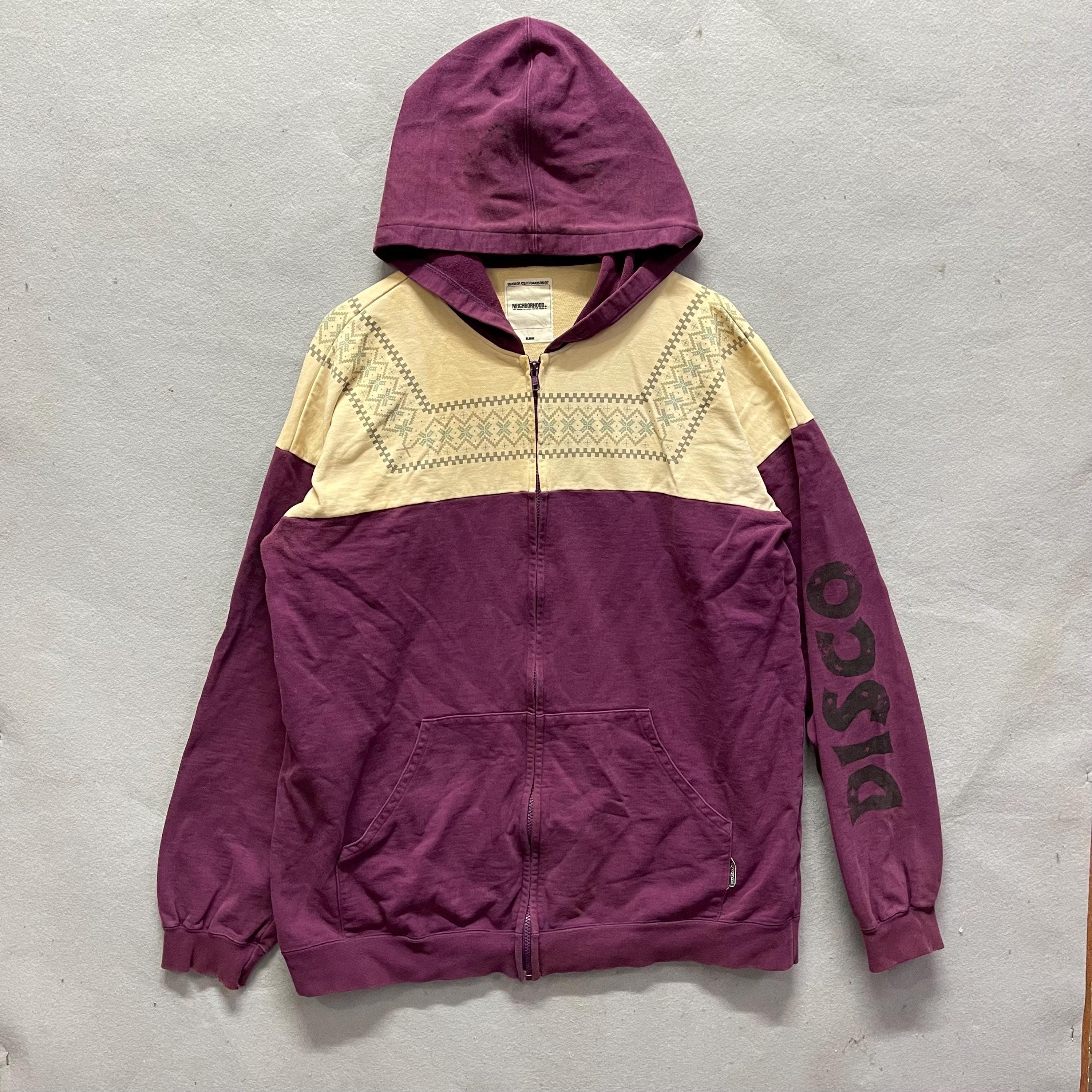 90s archive usa製 patterned velour hoodie 90s archive patterned