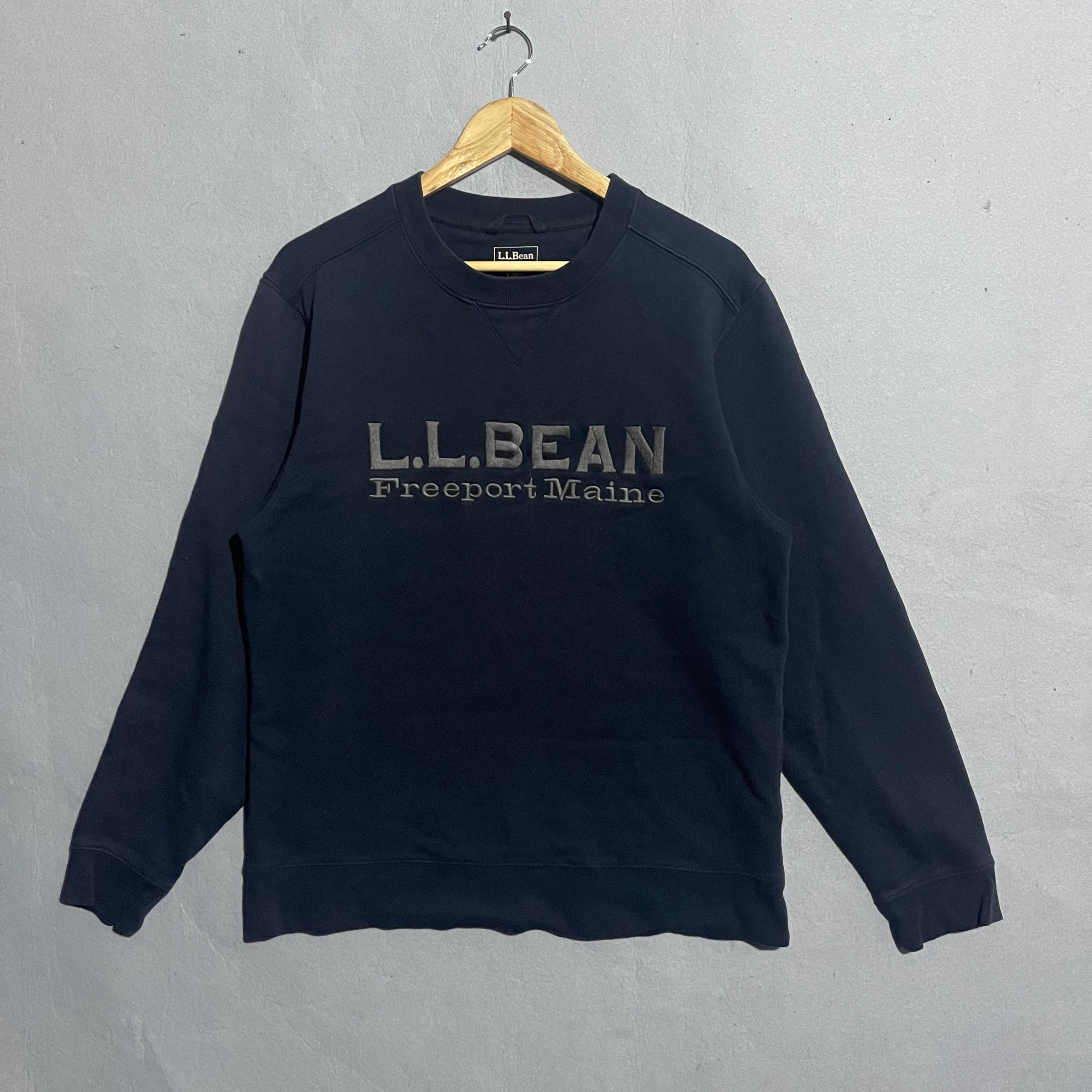 Vintage L.L. Bean Navy Logo Sweatshirt – Made in Vietnam – Size L