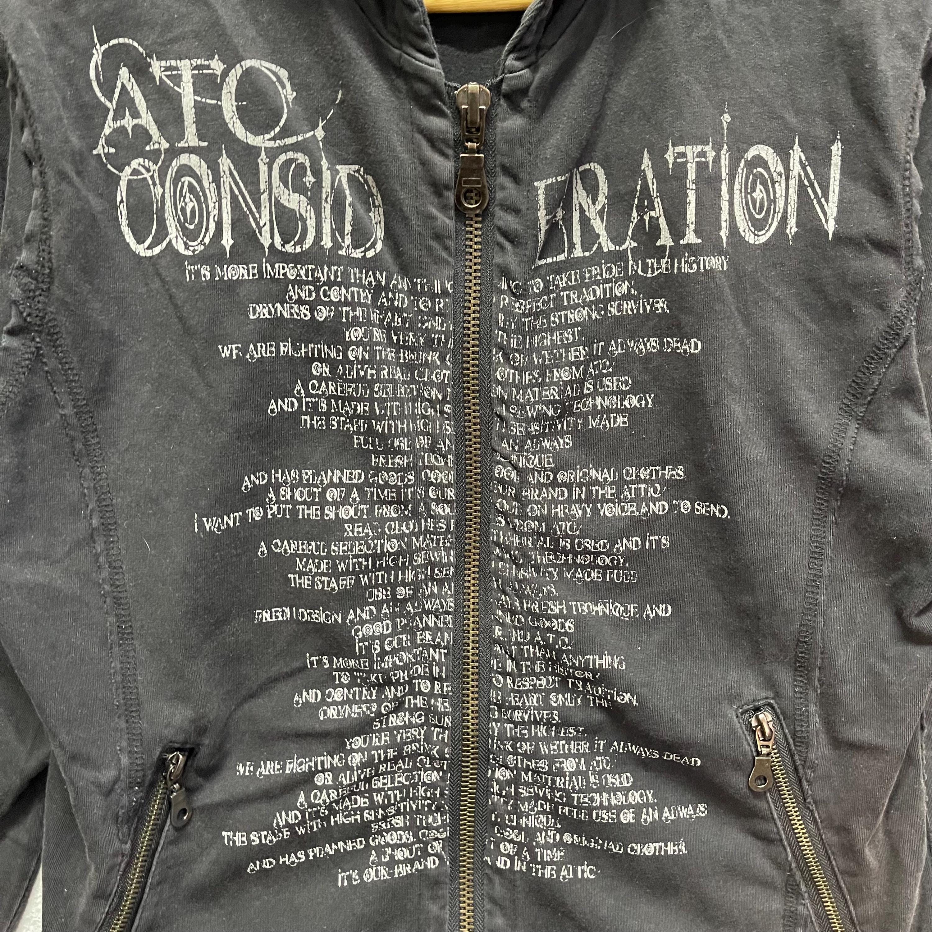 2000s in the Attic Graphic Zip Hoodie Punk Goth L - Etsy Israel