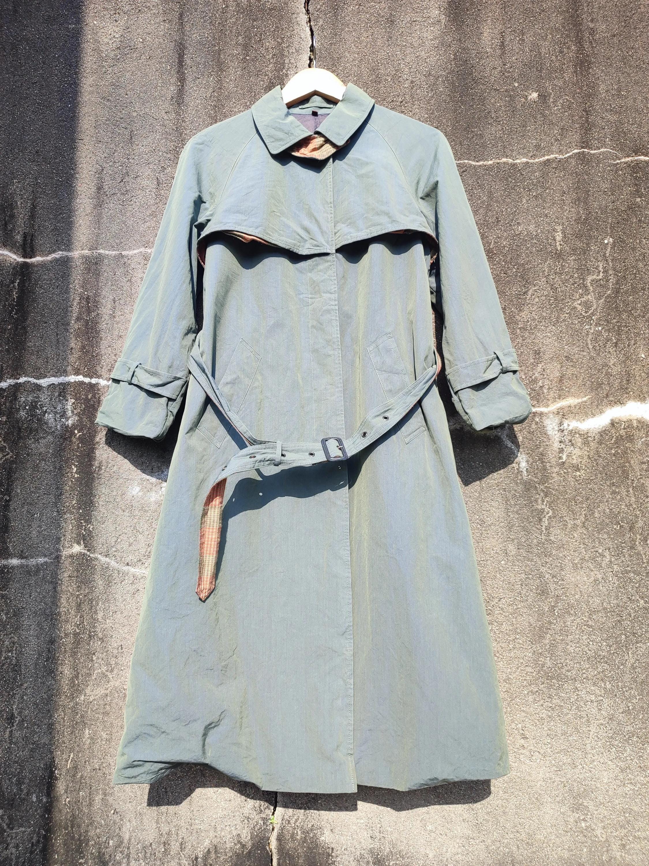 【希少】イヴサンローラン ウール チェックコート ケープ付 ヴィンテージ 希少】イヴサンローラン ウール チェックコート ケープ付 ヴィンテージ