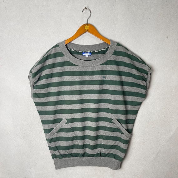 Burberry Blue Label, Vintage Burberry Blue Label Striped Sweatshirt