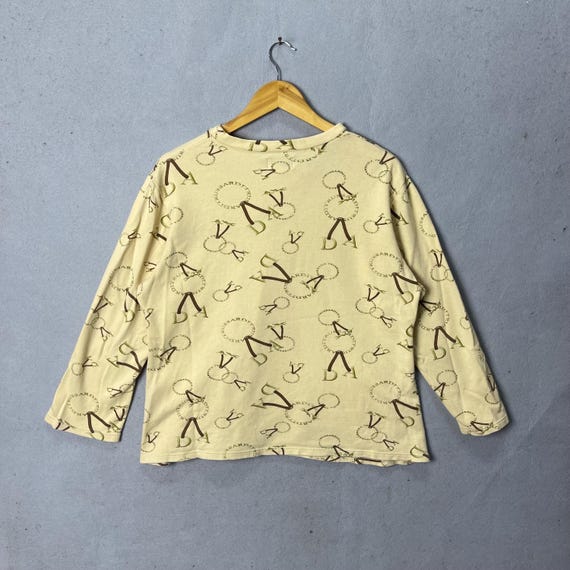 Vintage Trussardi Monogram Pattern Sweatshirt Cre… - image 6