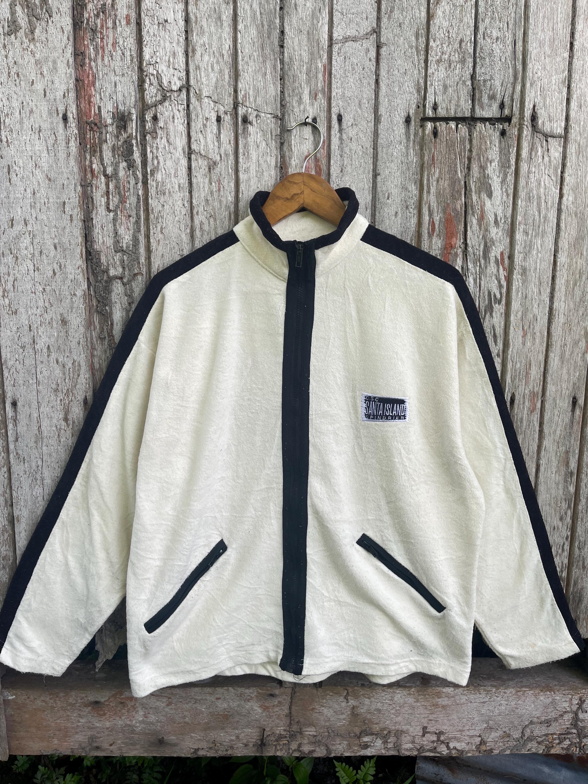 Vintage Cap Santa Sports Club Fleece Jacket – Cartoon Embroidery