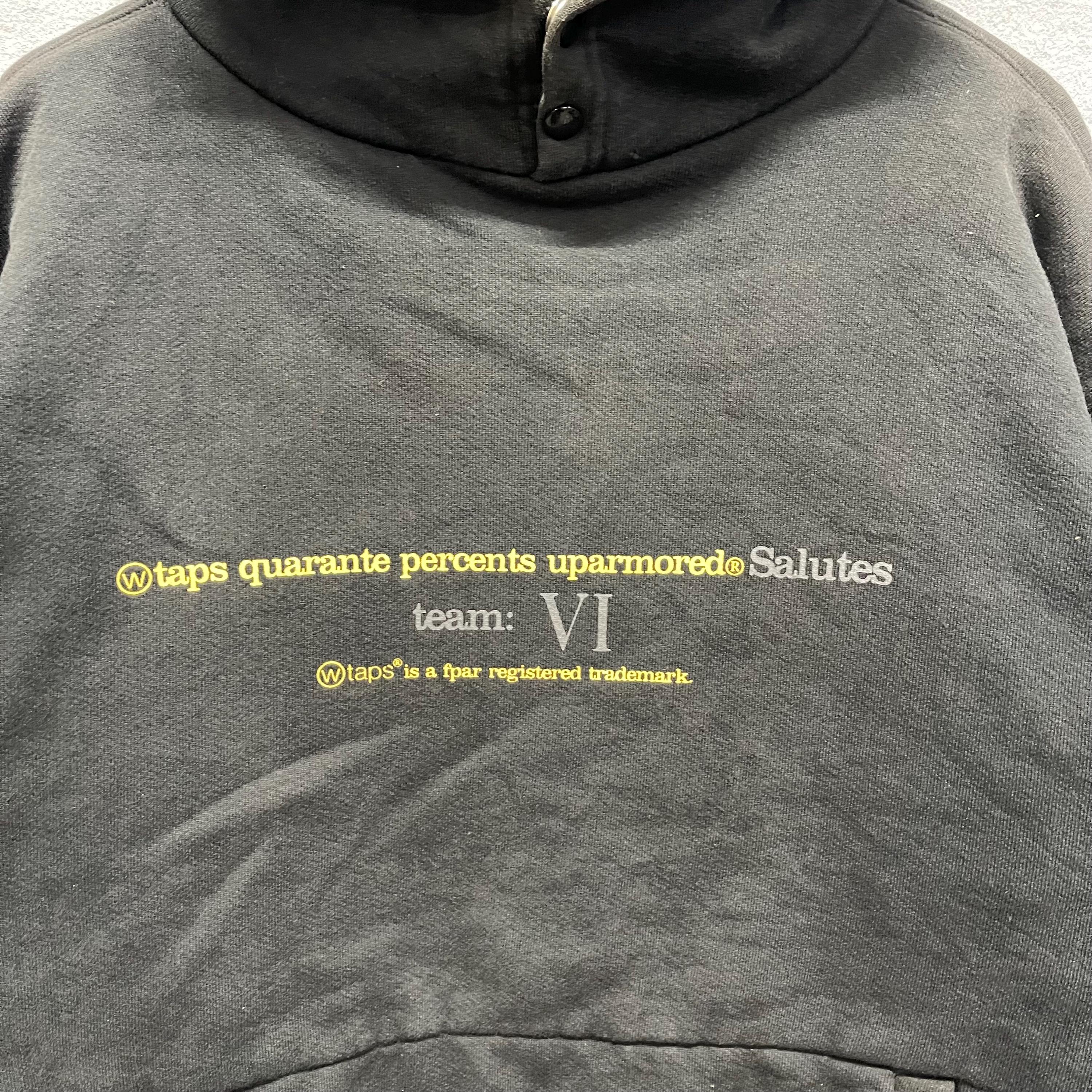 WTAPS 40% up Armored “team VI Salutes” Vintage Black Hoodie