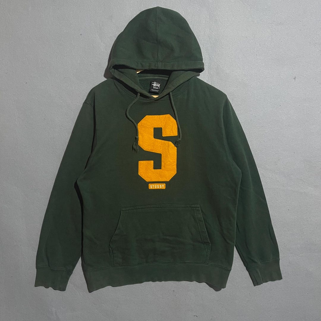 Vintage Stüssy Collegiate “S” Patch Hoodie (early 2000s) - Etsy