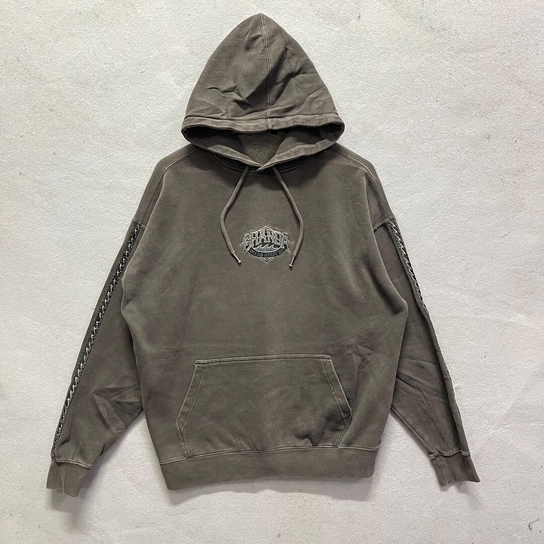 Ghanda 1984 Logo Embroidered Pullover Hoodie - Etsy