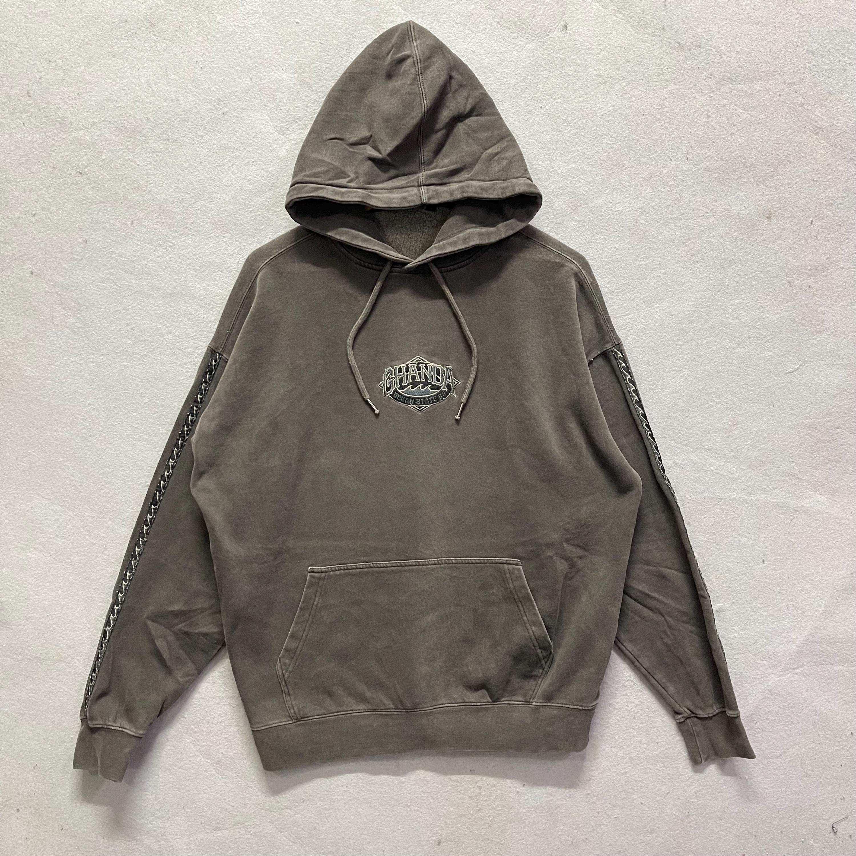 Ghanda 1984 Logo Embroidered Pullover Hoodie - Etsy