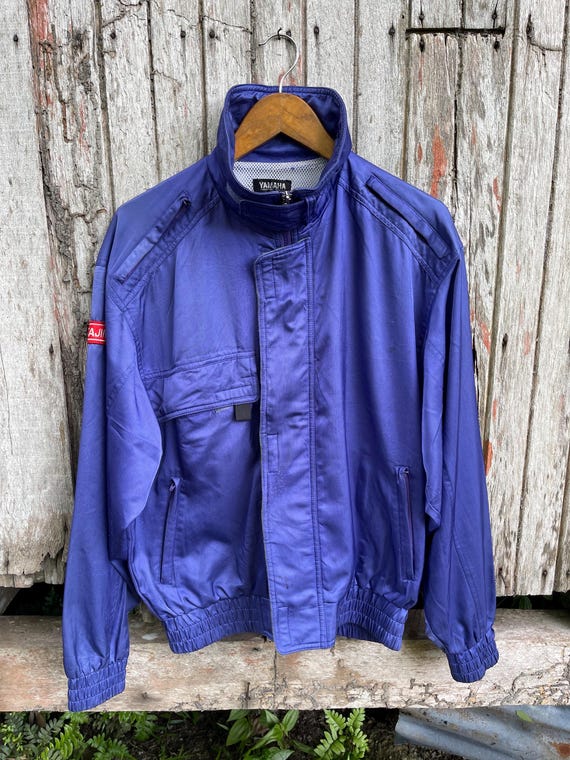 80s 90s ヴィンテージ YAMAHA パイル地トラックジャケット ヤマハ Vintage Yamaha “kitajima Fan Club” Motorcycle Jacket – 1990s Japan