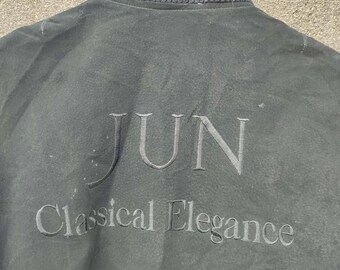 JUN MEN “classical Elegance” Embroidered Bomber Jacket – Black 