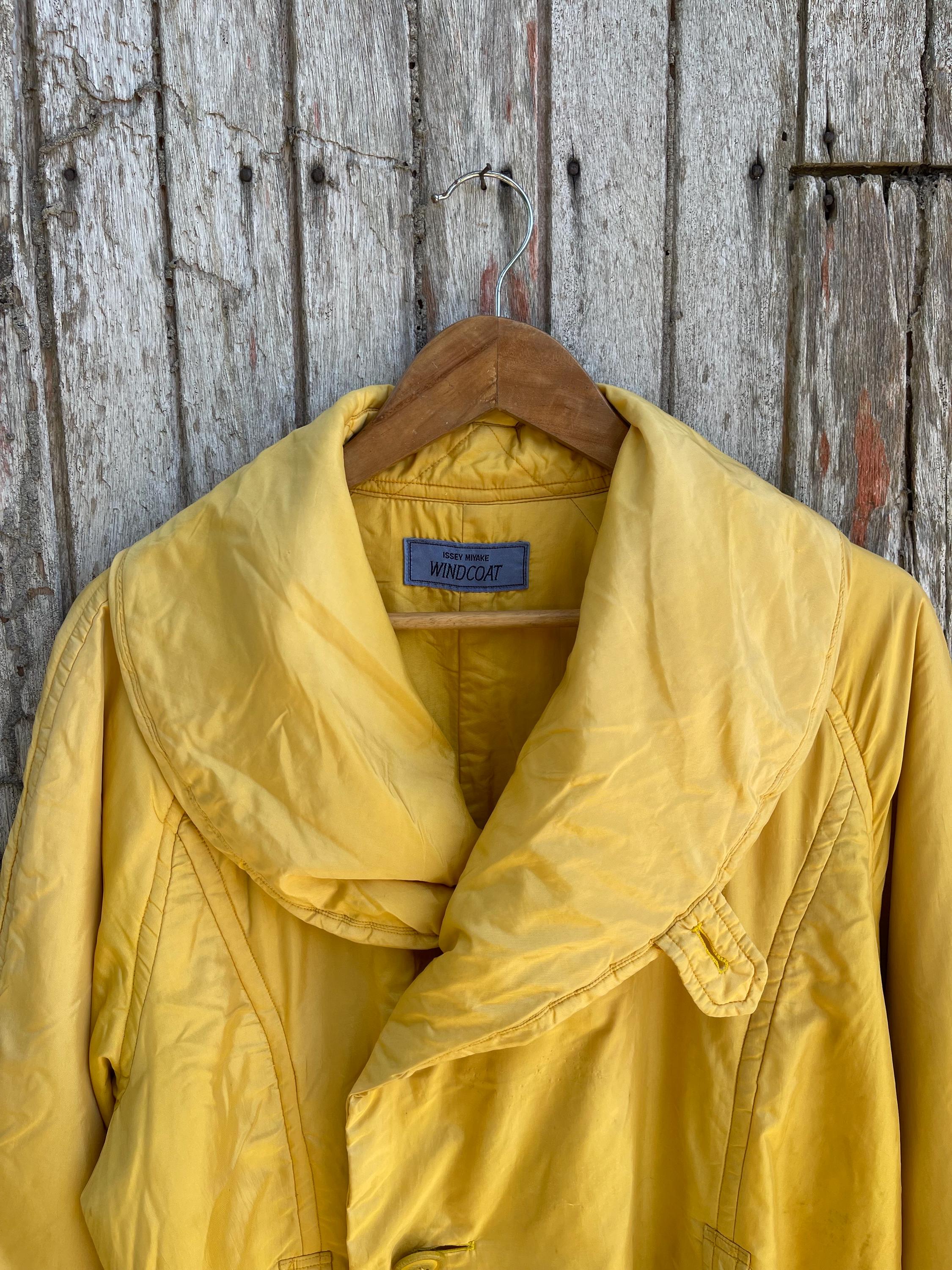 Vintage Issey Miyake WINDCOAT Yellow Oversized Jacket – Circa Late 