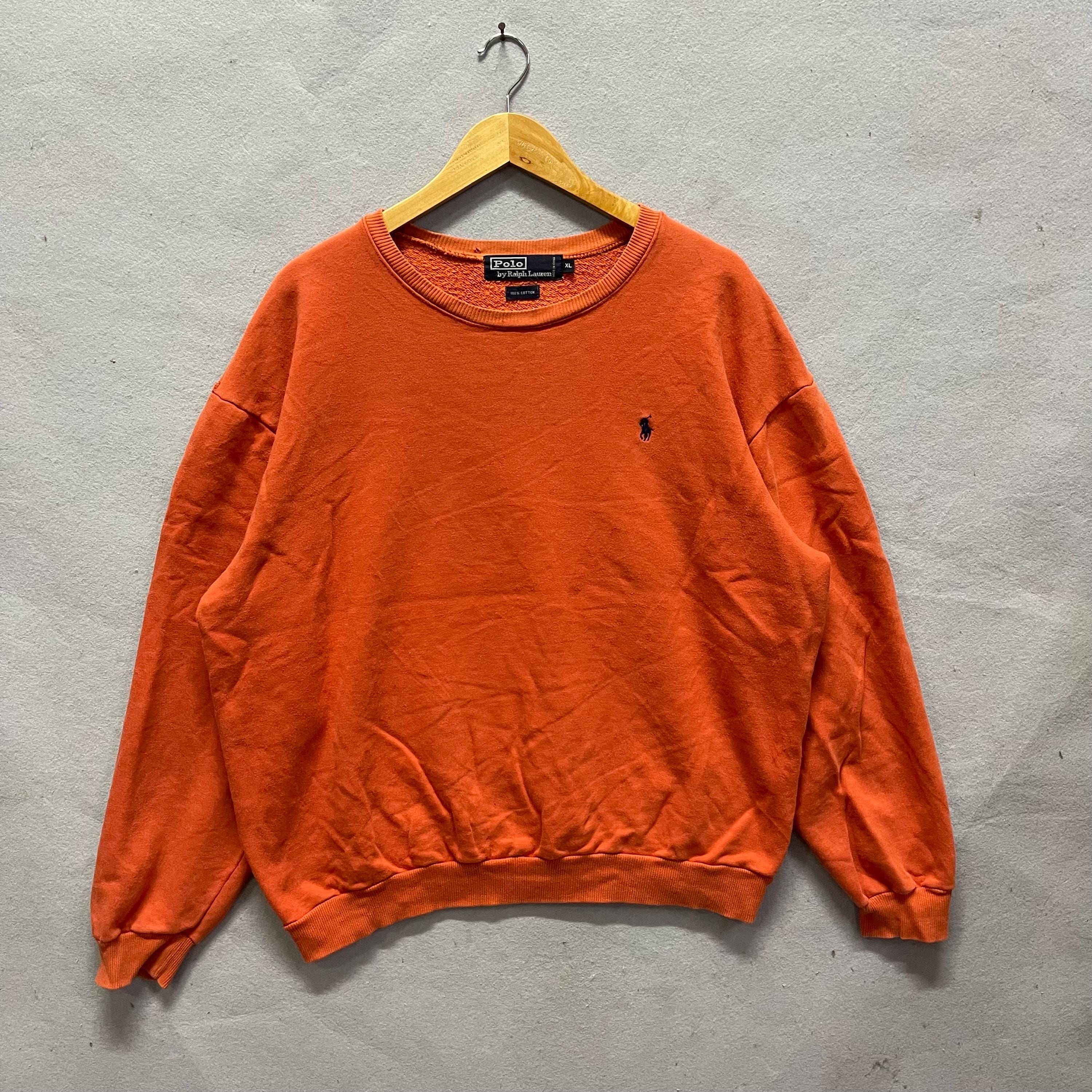 Vintage Polo by Ralph Lauren Orange Crewneck Sweatshirt – Size XL