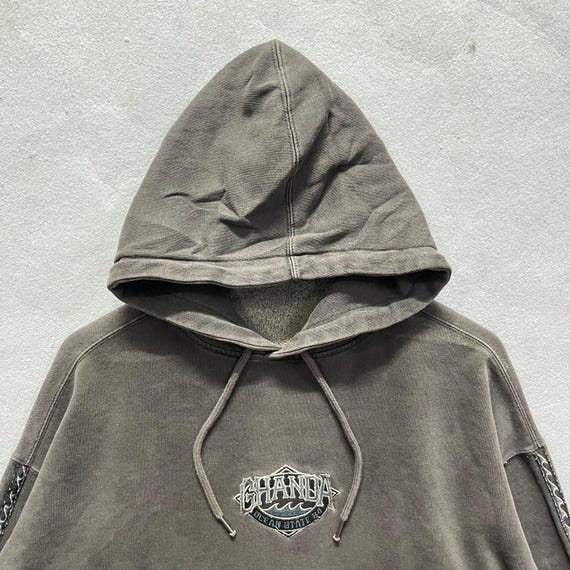 Ghanda 1984 Logo Embroidered Pullover Hoodie - Etsy
