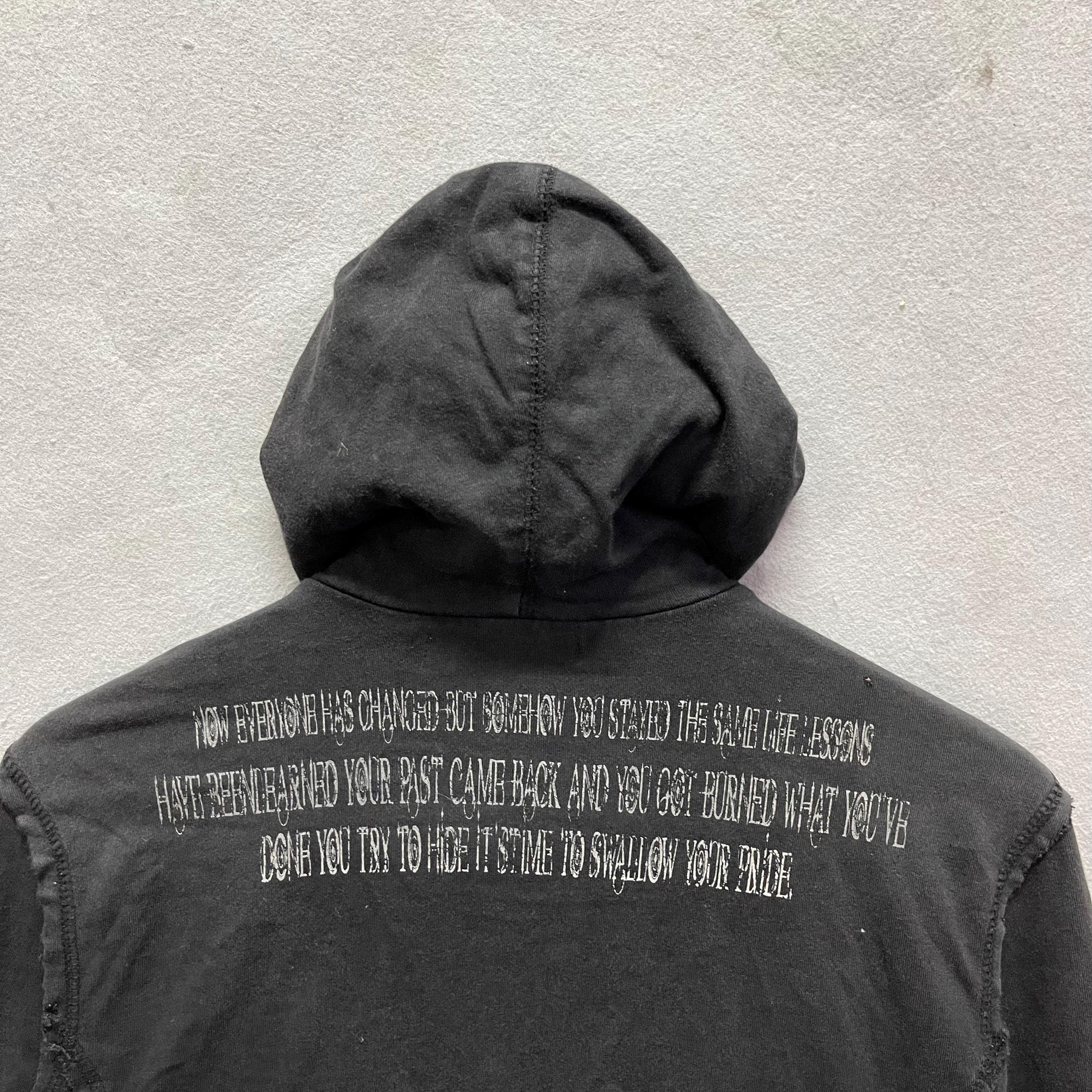 2000s in the Attic Graphic Zip Hoodie Punk Goth L - Etsy Israel