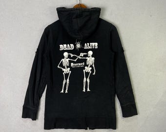 Glad News “x-ray Vision” Skeleton Full-zip Hoodie – Harajuku Punk