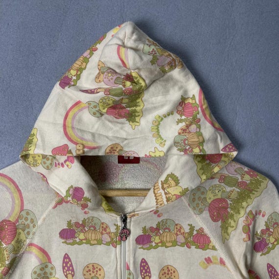 y2k❤️00s HYSTERIC GLAMOUR アイスクリーム ジップパーカー Hysteric Glamour All-over Print Zip Hoodie Cream (free Size